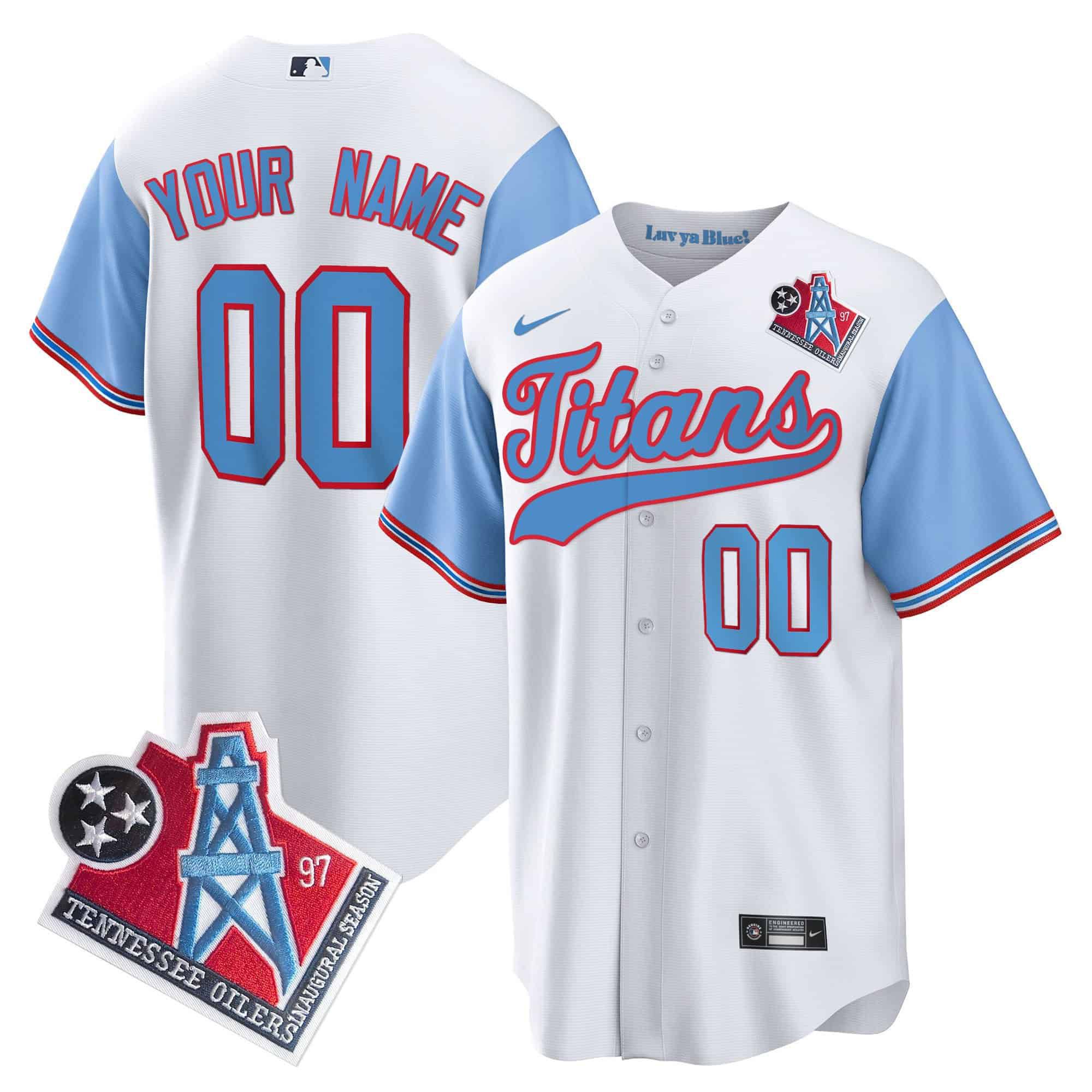 Men Tennessee Titans White Nike 1997 Throwback Limited Cool Base Custom NFL Jersey style 1->customized nfl jersey->Custom Jersey